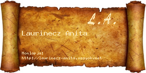 Laurinecz Anita névjegykártya